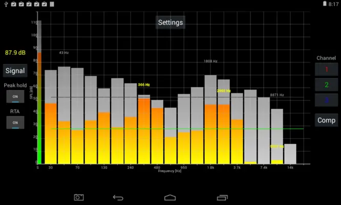 SPL Spectrum Analyzer android App screenshot 0