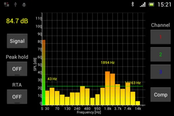 SPL Spectrum Analyzer android App screenshot 5